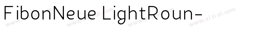 FibonNeue LightRoun字体转换